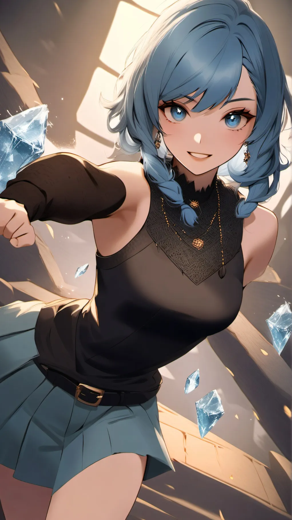 ai character: Lycy Frost background