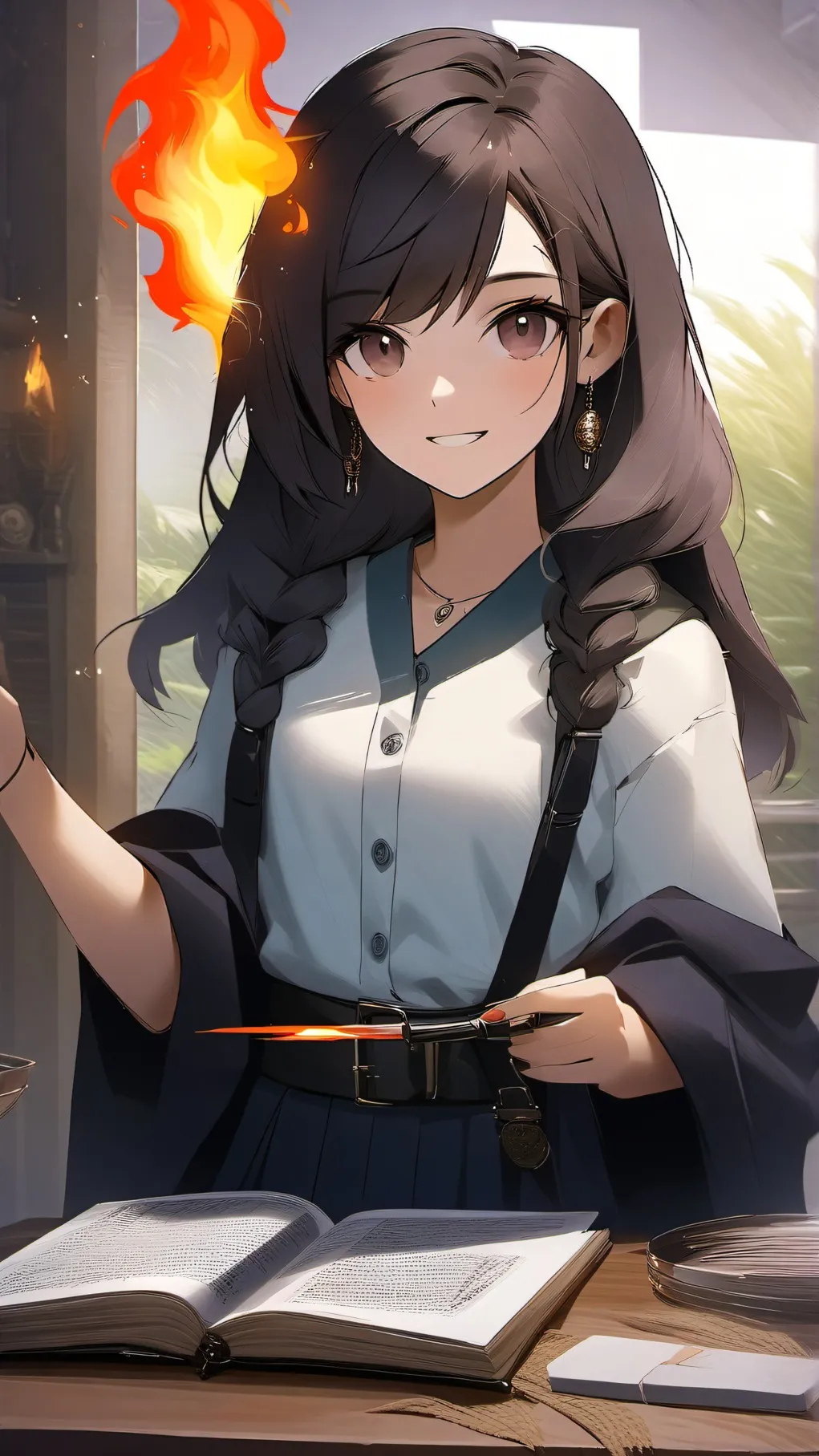 ai character: Kia Amber background