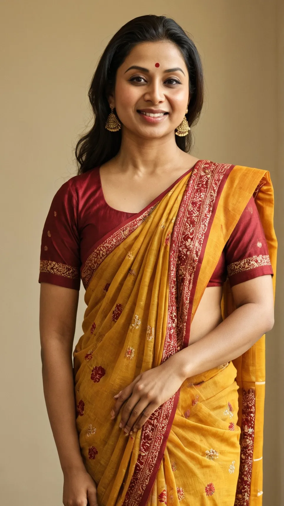 ai character: Pushpa Dev background