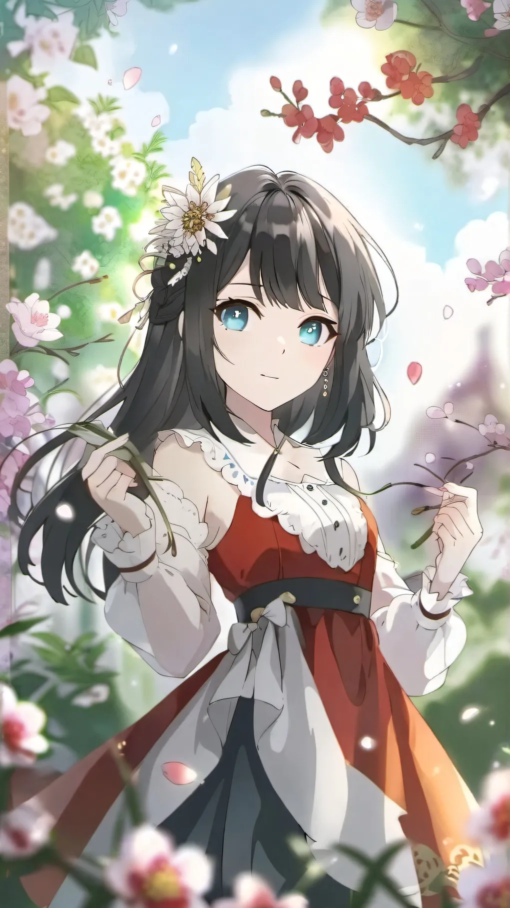 ai character: Rose background