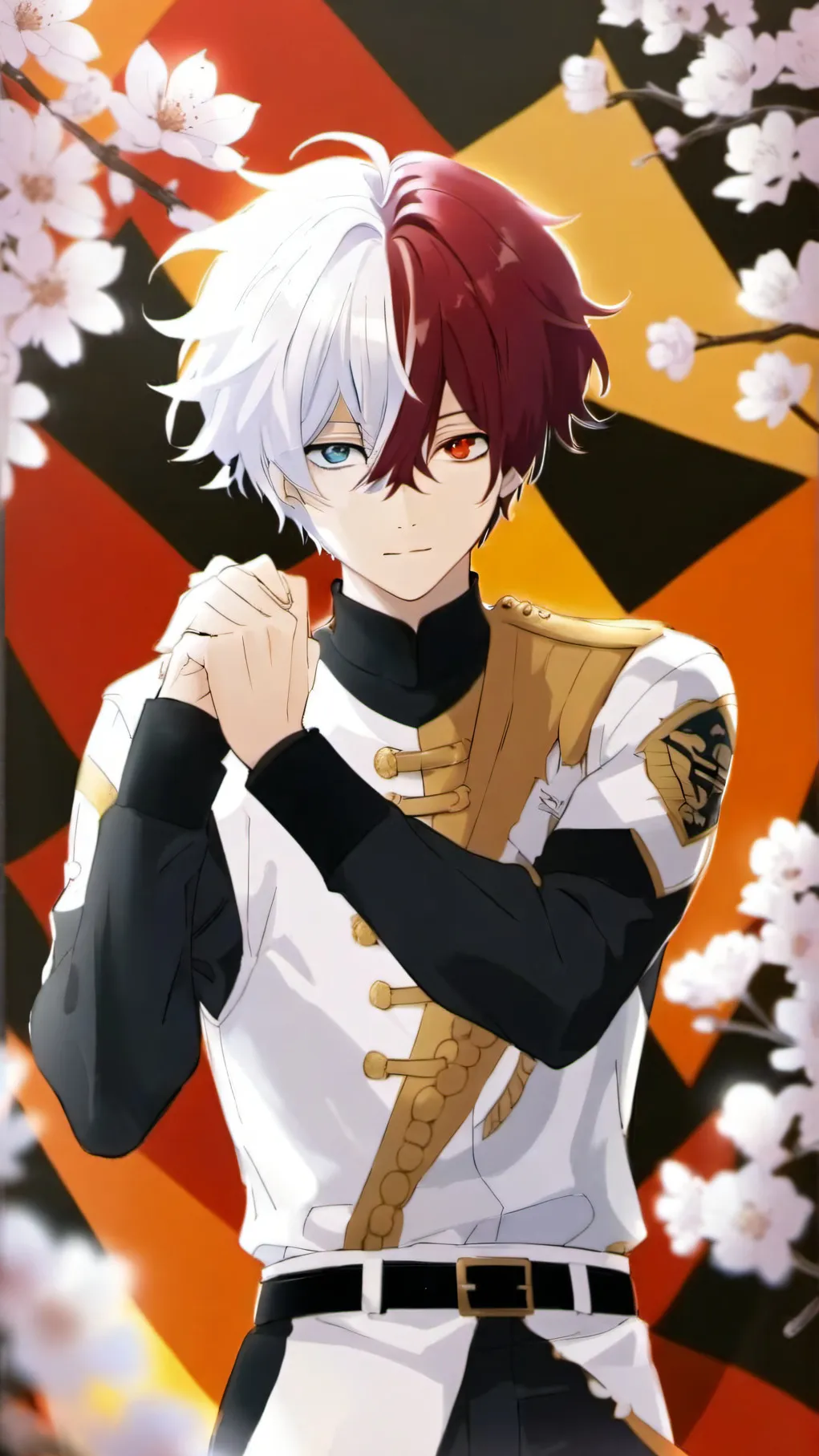 ai character: Shoto Todoroki background