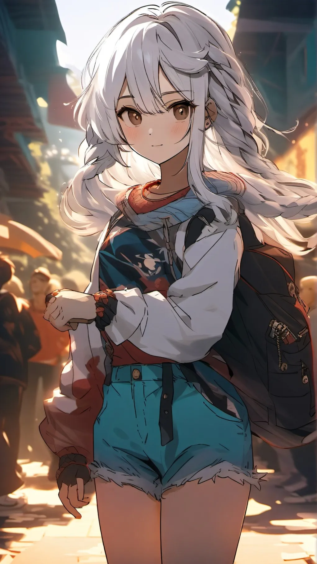 ai character: mha older day.... background