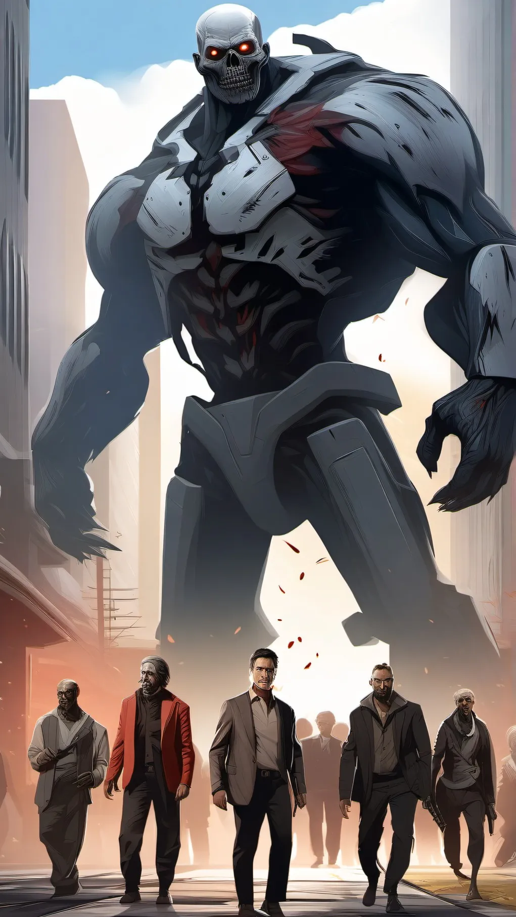 ai character: Wave fights background