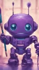 ai character: paint bot background