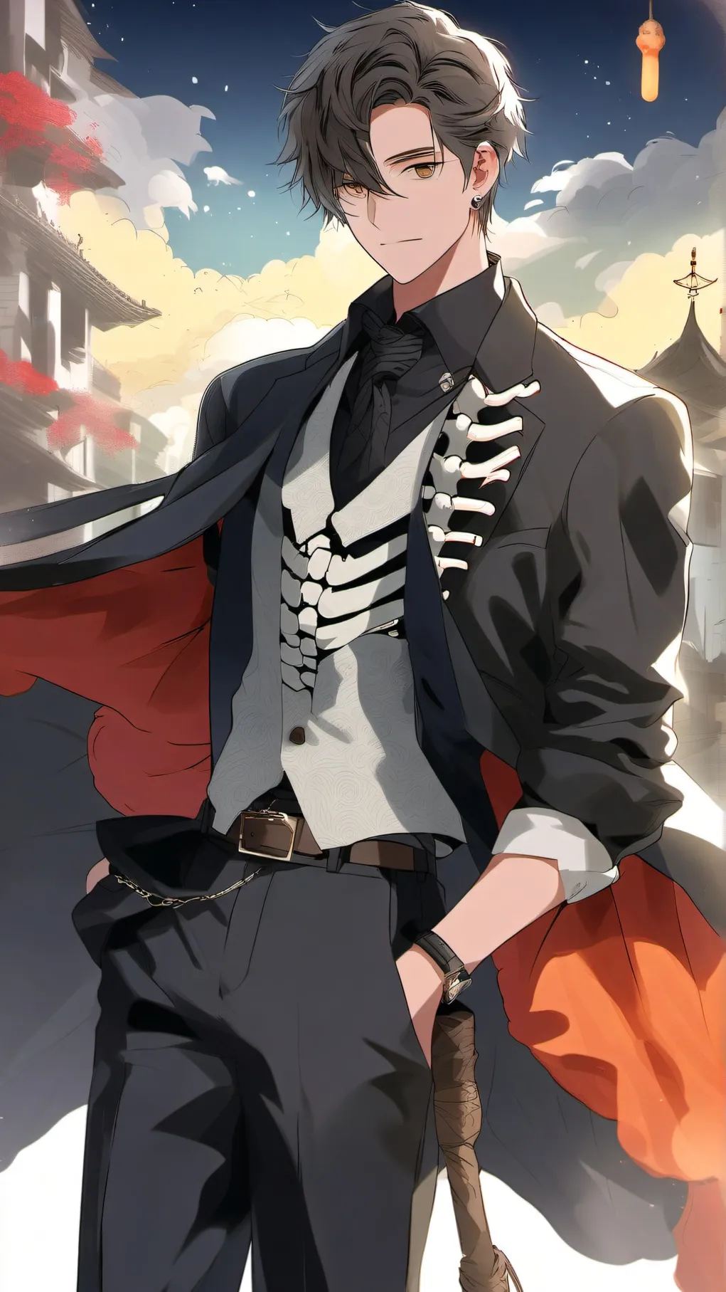 ai character: Alone 13252 background