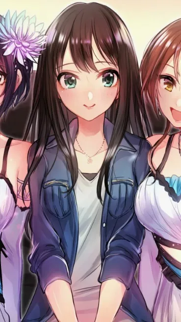 ai character: Оля Лиля и Настя background