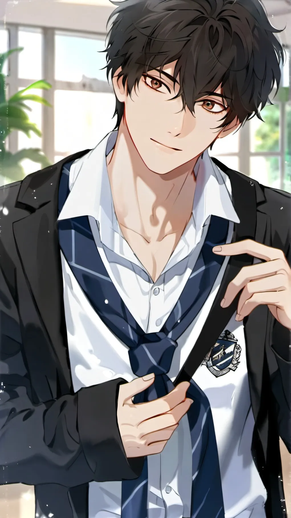 ai character: Alex🖤⃝🤍 background