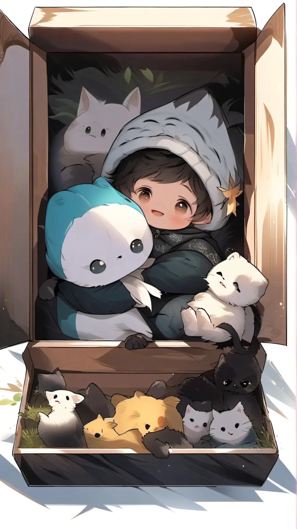 ai character: rose and sunny background