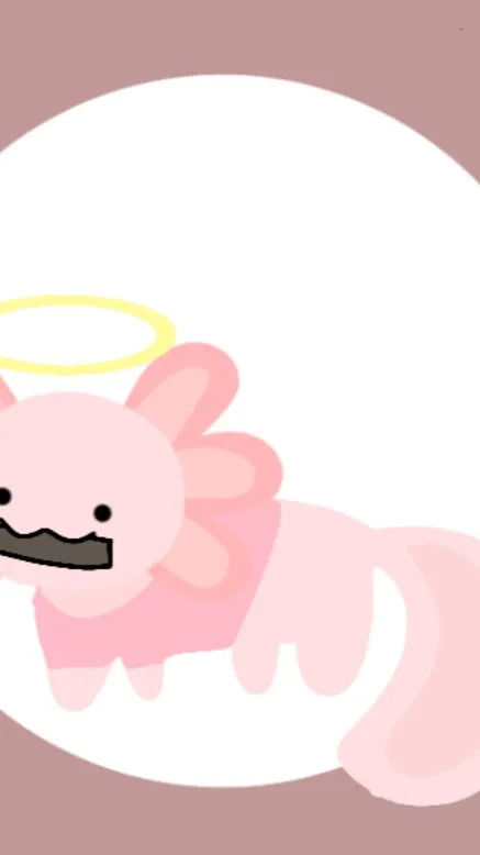 ai character: Pet axolotl  background