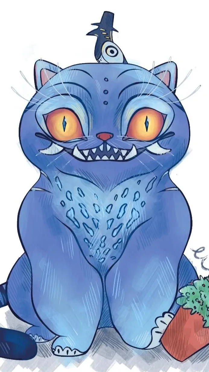 ai character: Derpy tiger background