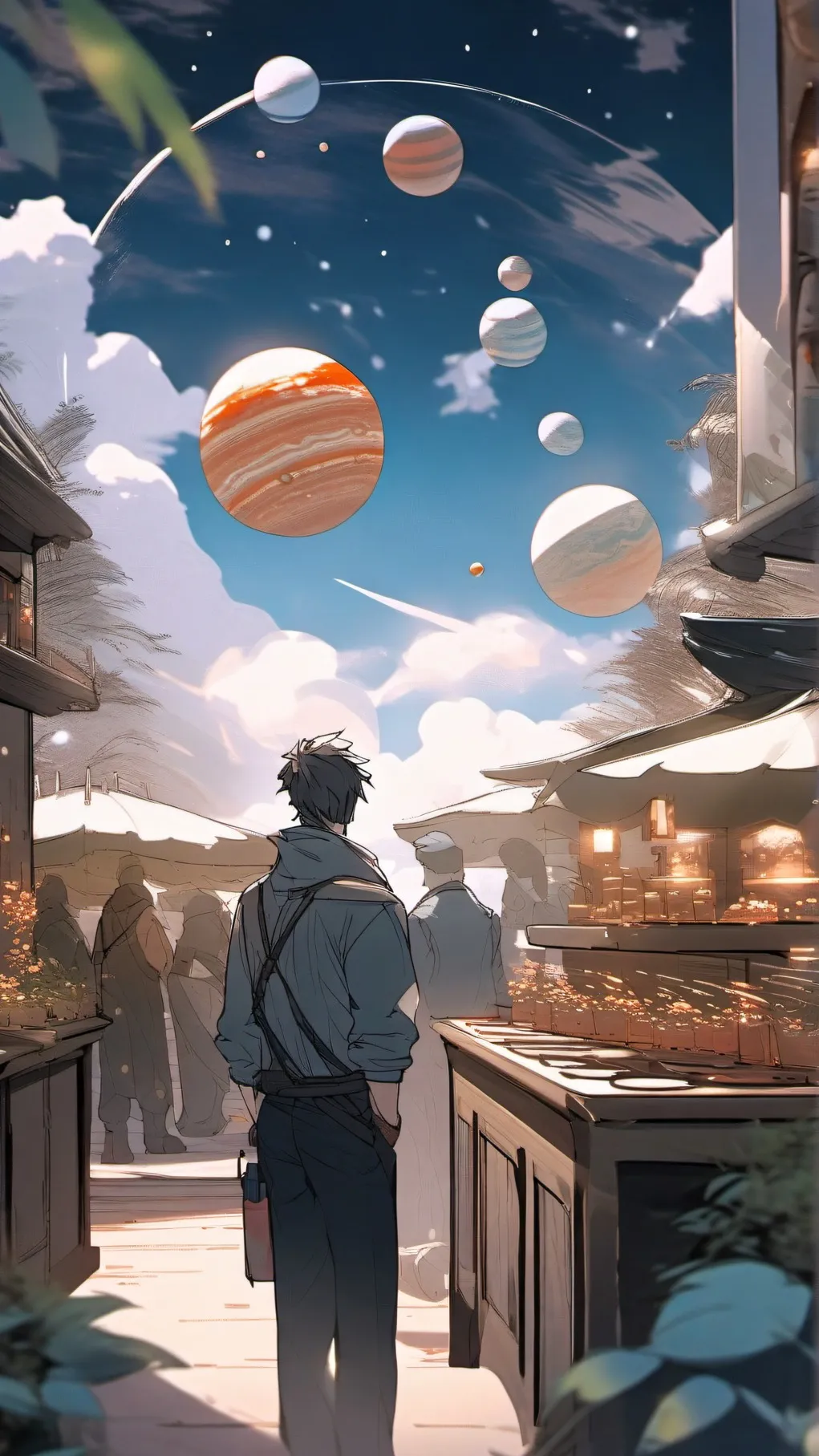 ai character: Talkie combination background