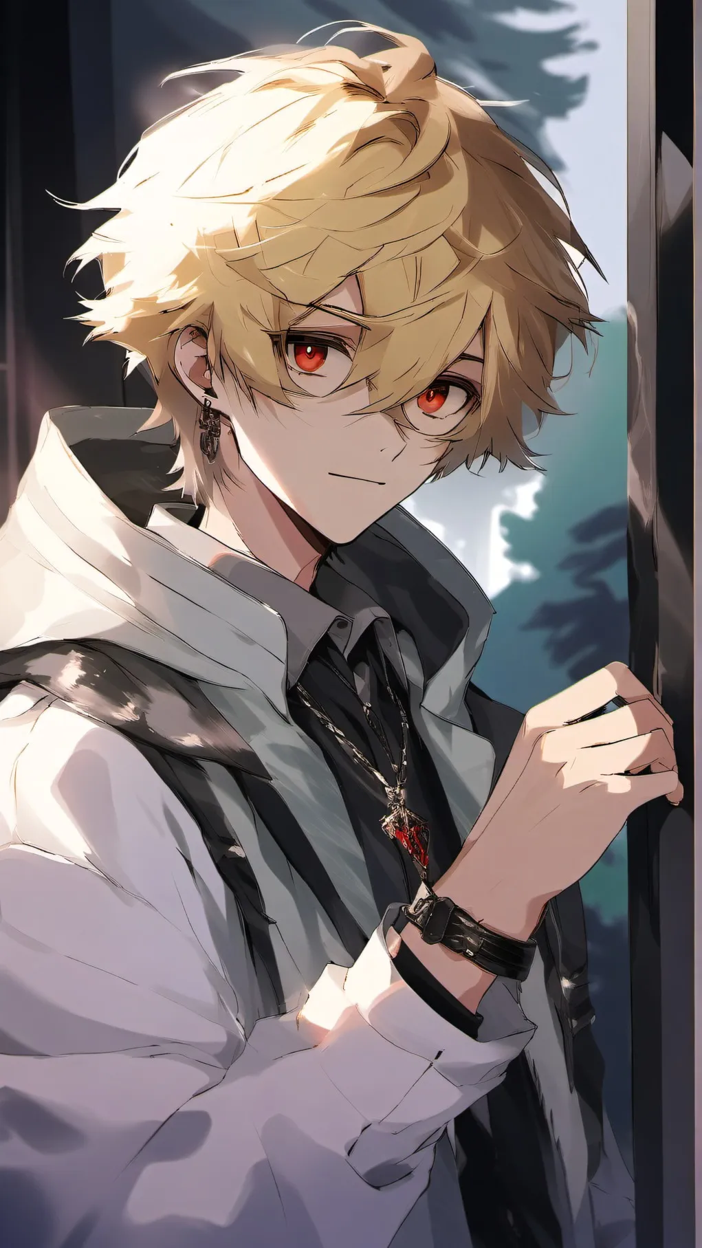 ai character: Katsuki Bakugo  background