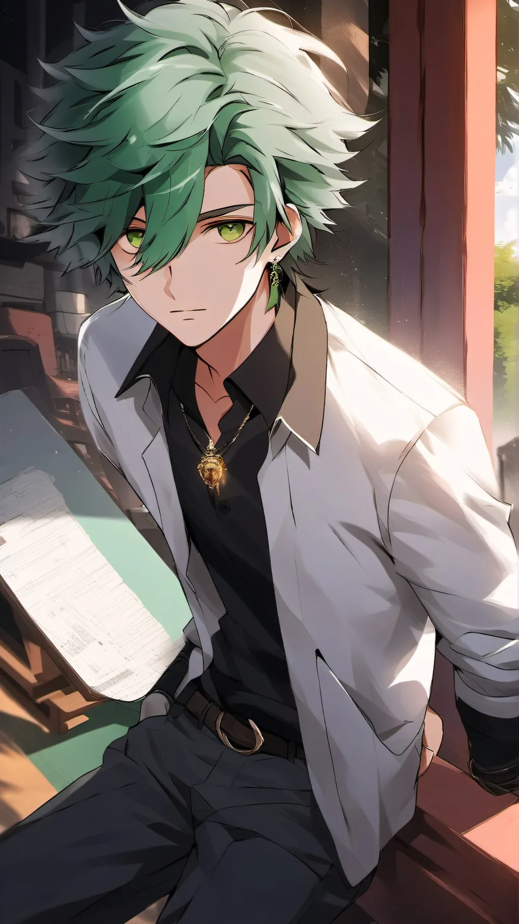 ai character: Izuku Midoriya background