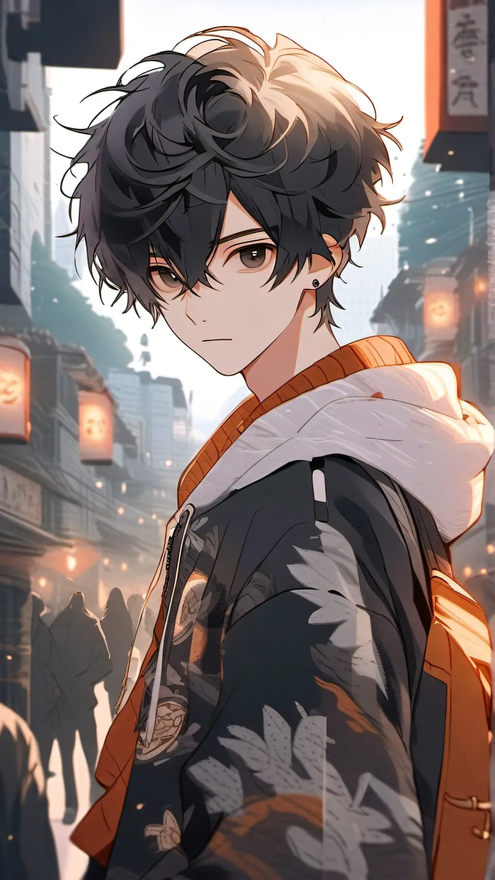 ai character: Azure background