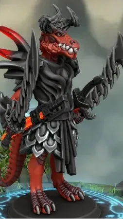 ai character: Inferna-Lizard background