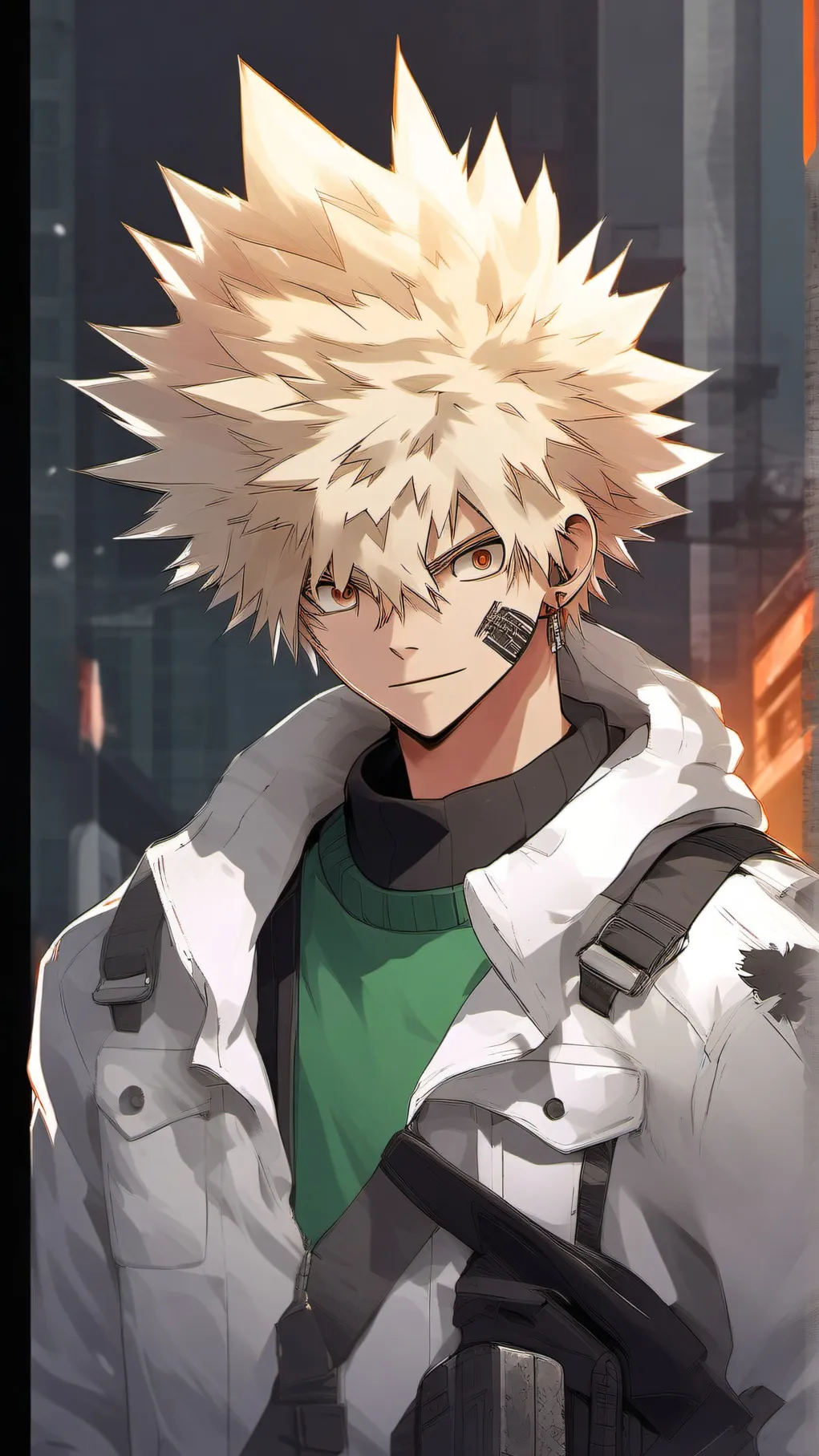 ai character: Katsuki Bakugo background