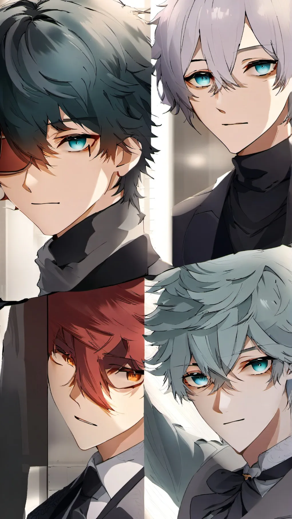 ai character: 8 HOT ALPHAAAAS❤️ background