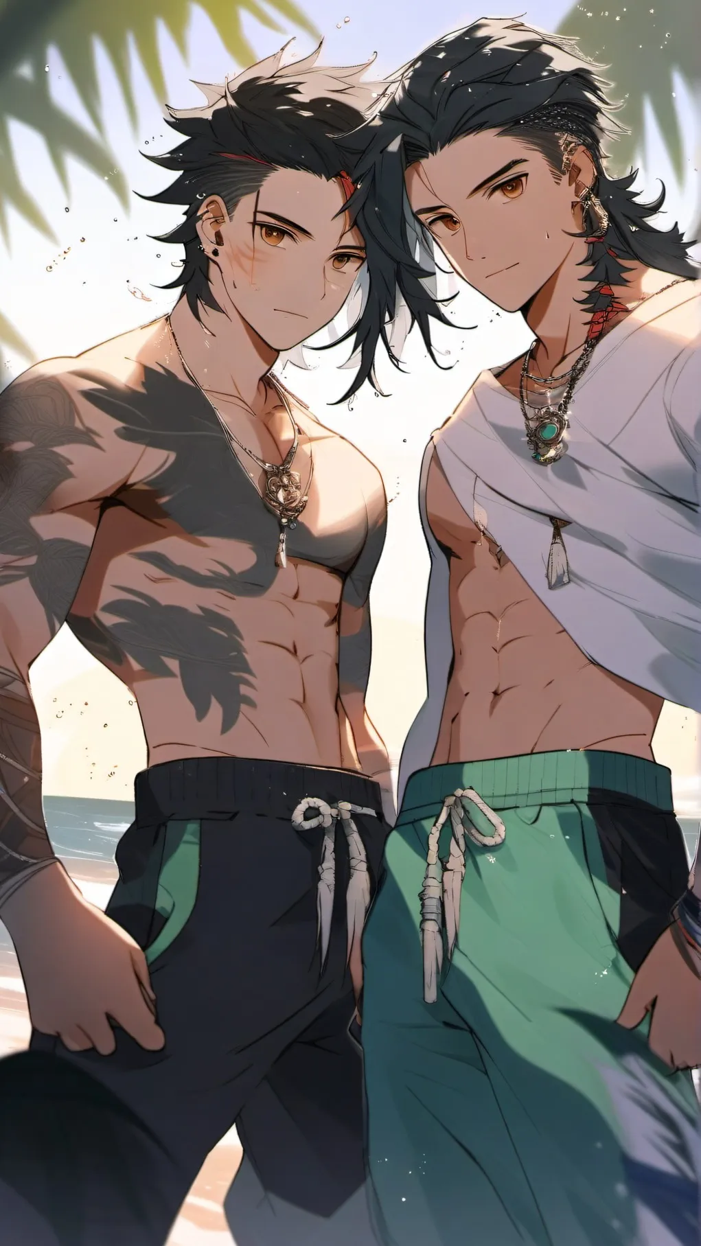 ai character: Asher and ash background