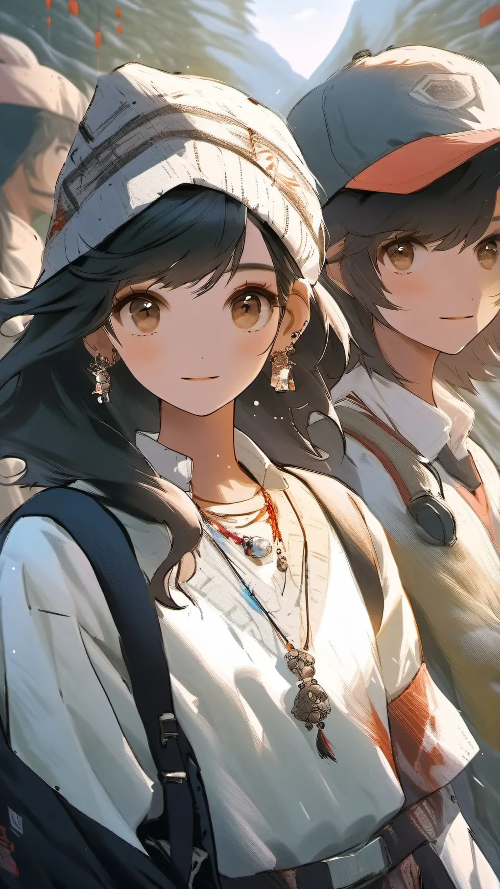 ai character: Girls only school  background