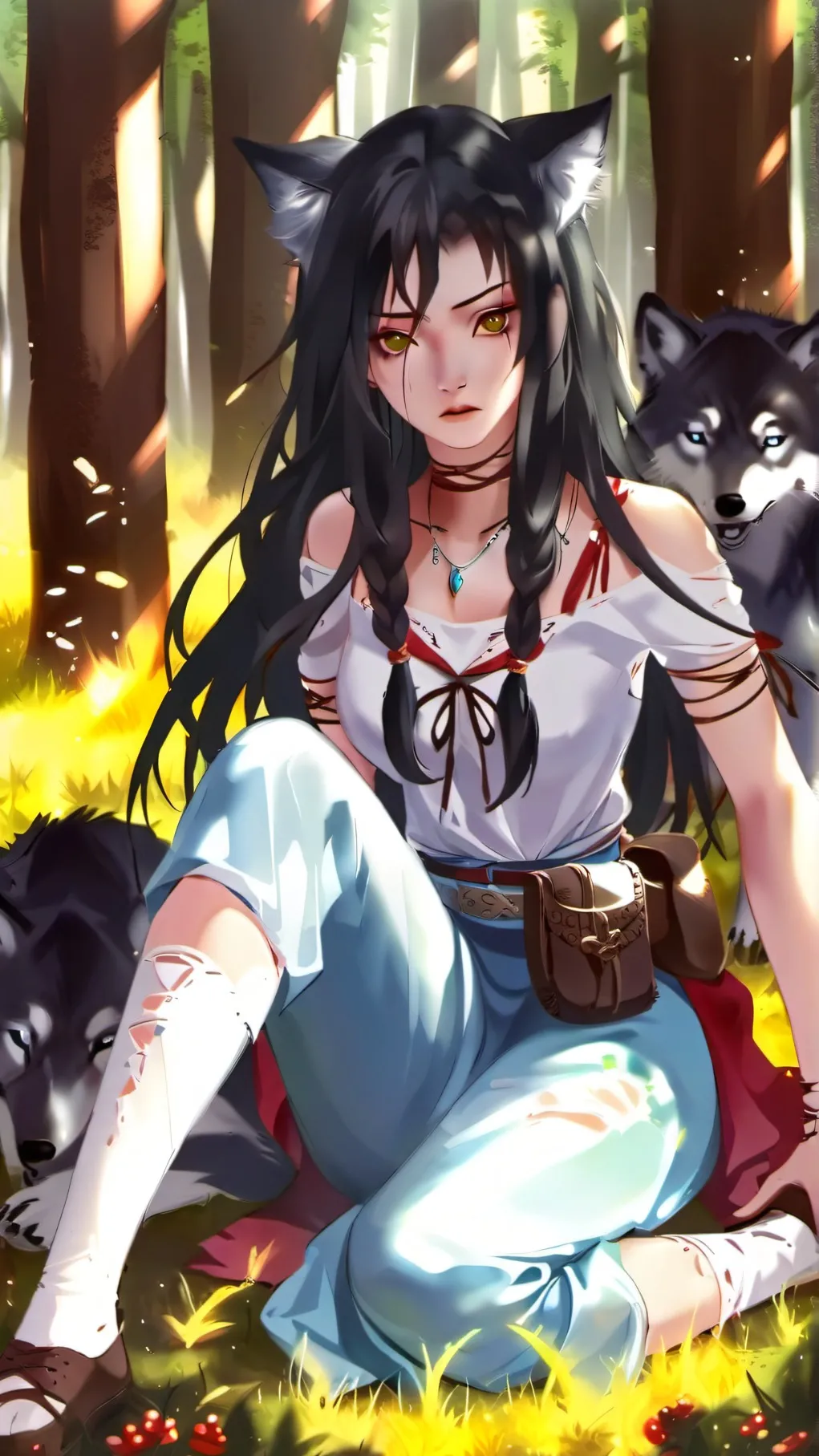 ai character: saka background