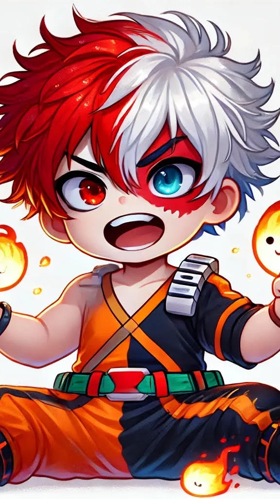 ai character: Hijo Shoto Bakugo background