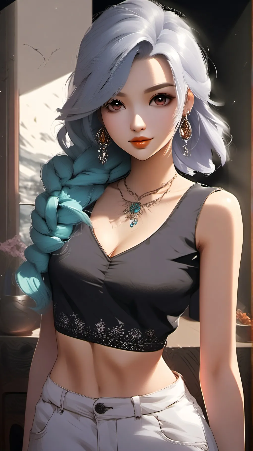 ai character: LUNA background