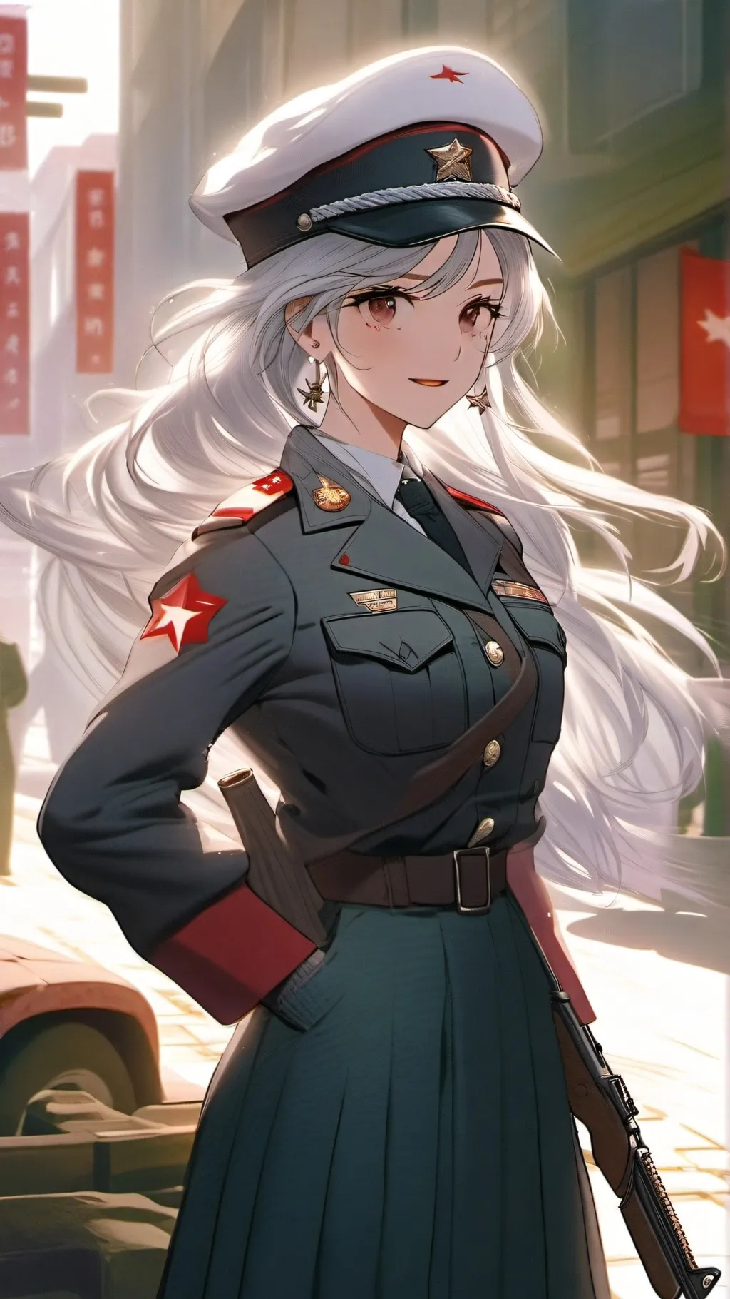 ai character: Olivia Alefounder background