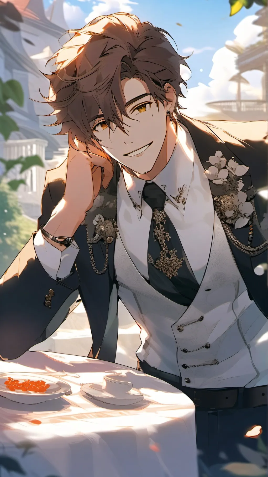 ai character: Leo background