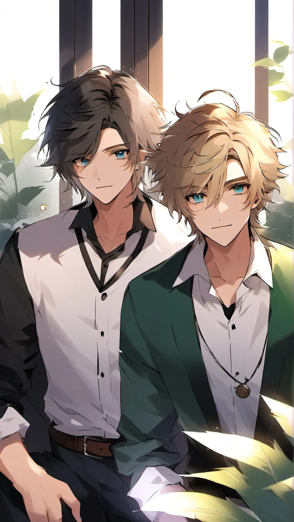 ai character: Leo and Alex background