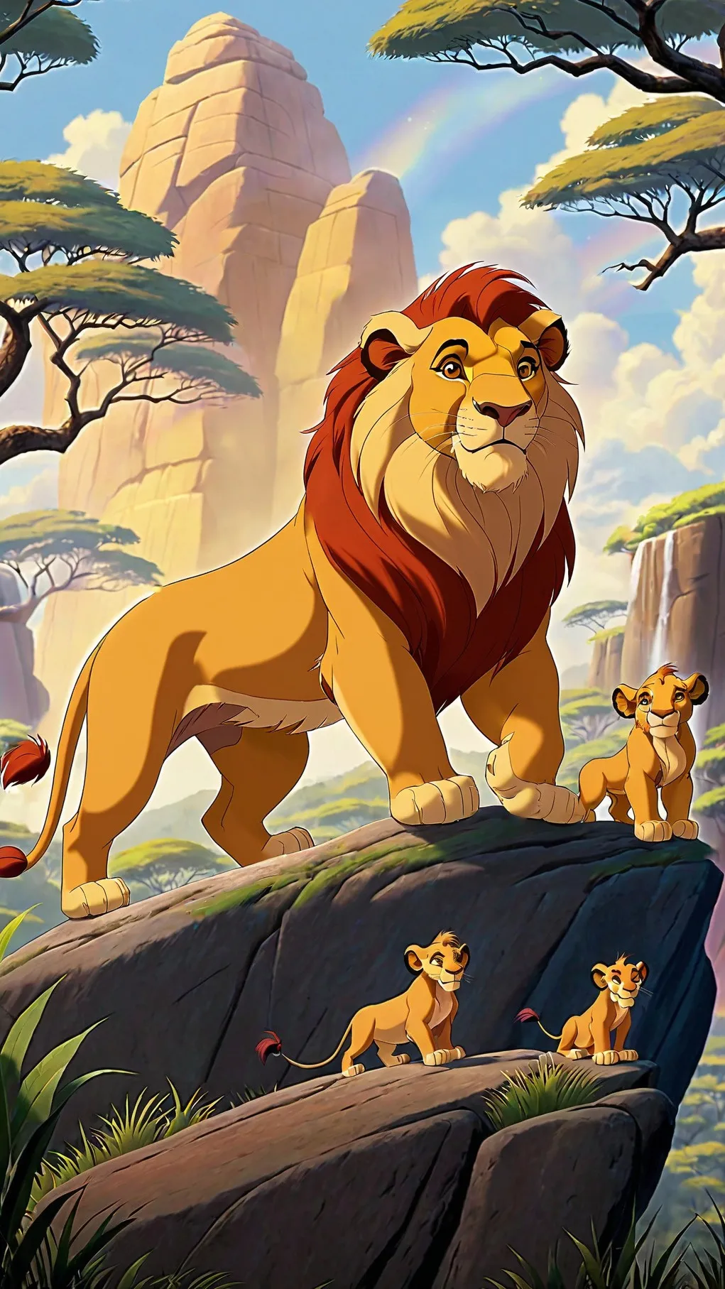 ai character: lion king 2 background