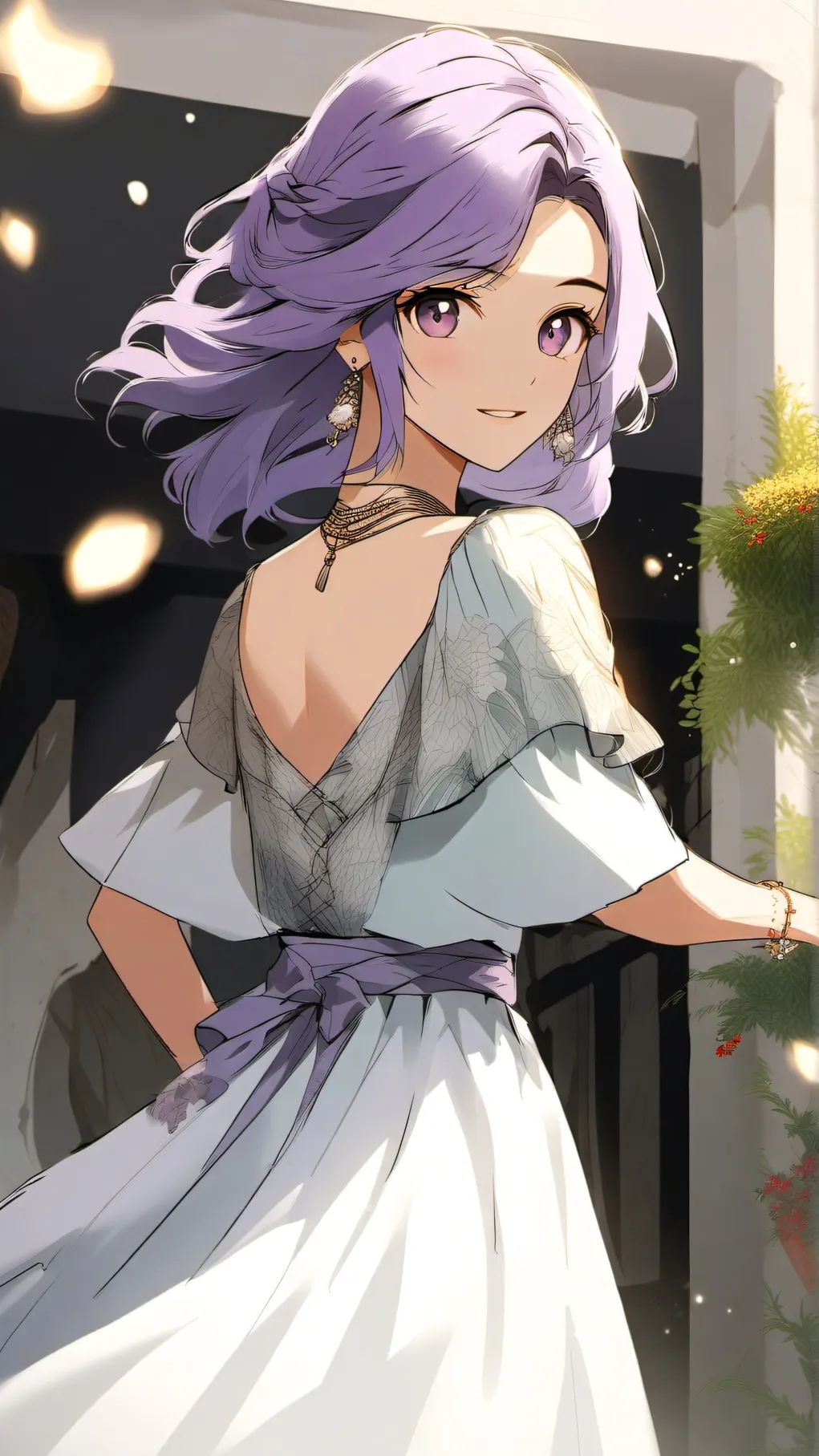 ai character: 💜Serafina💜 background