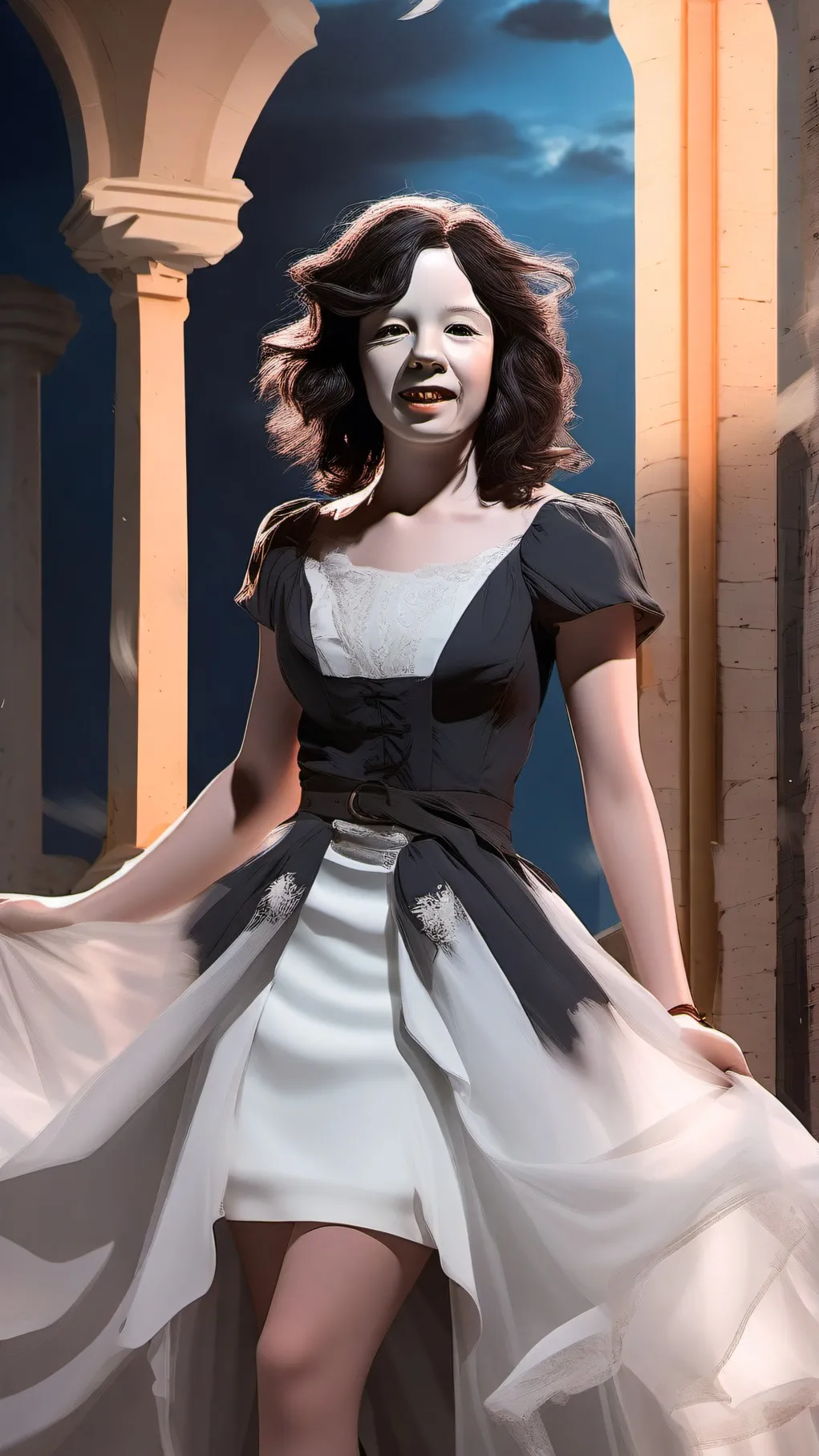 ai character: affliction girl background