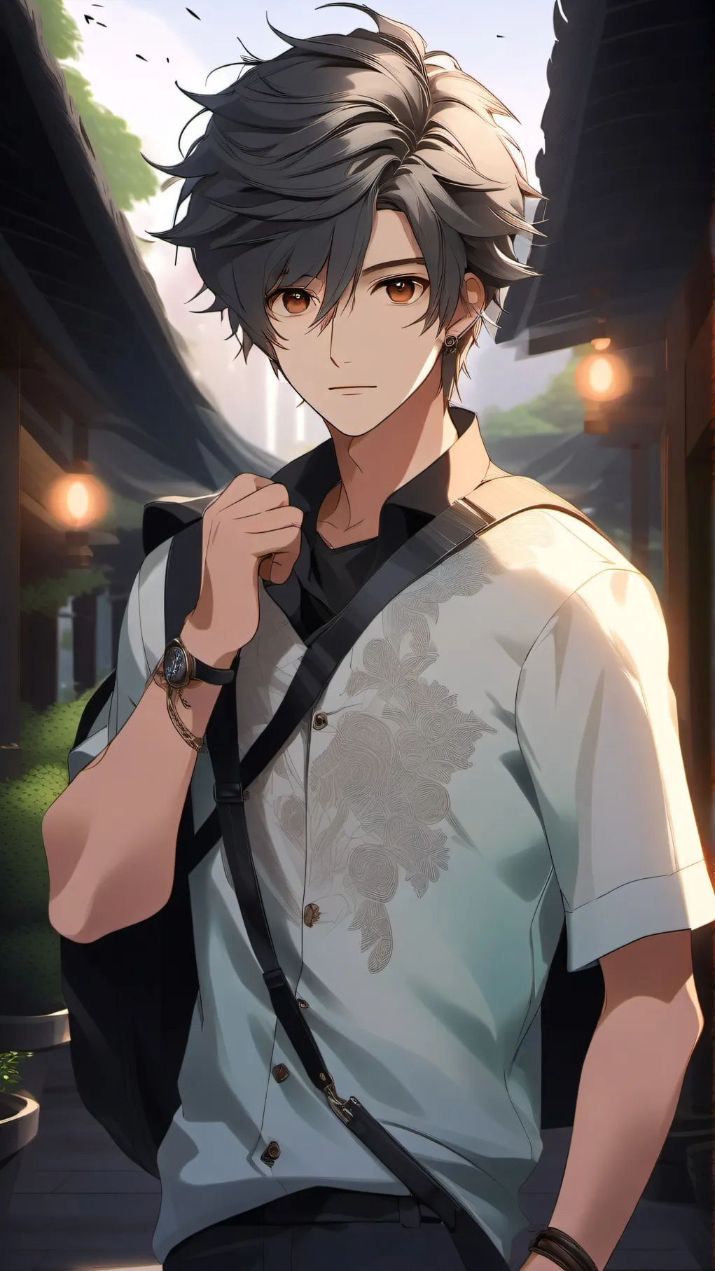 ai character: radom  background