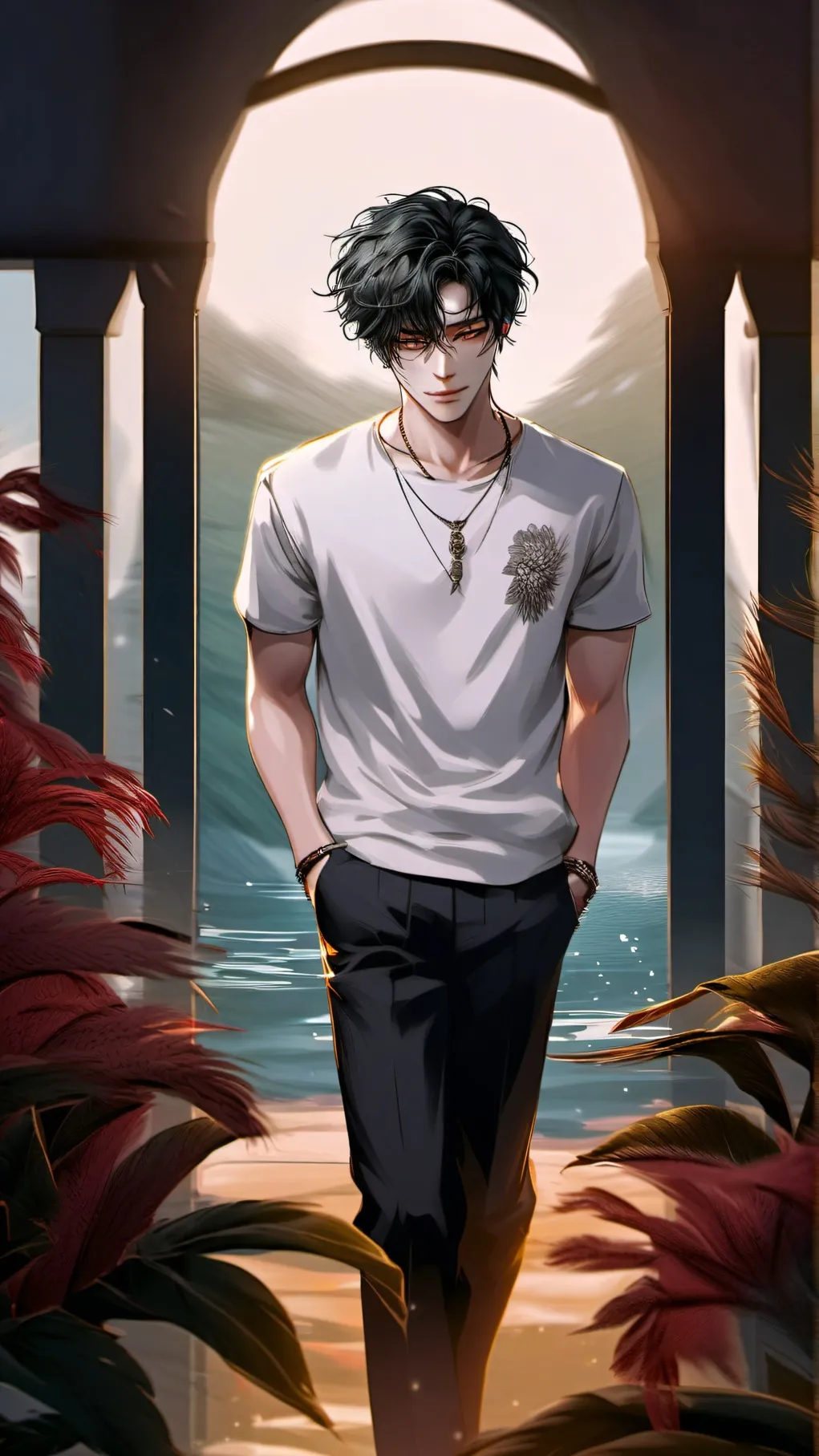 ai character: Нео background