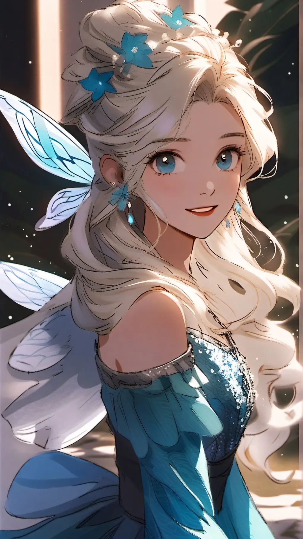 ai character: Daphne  background