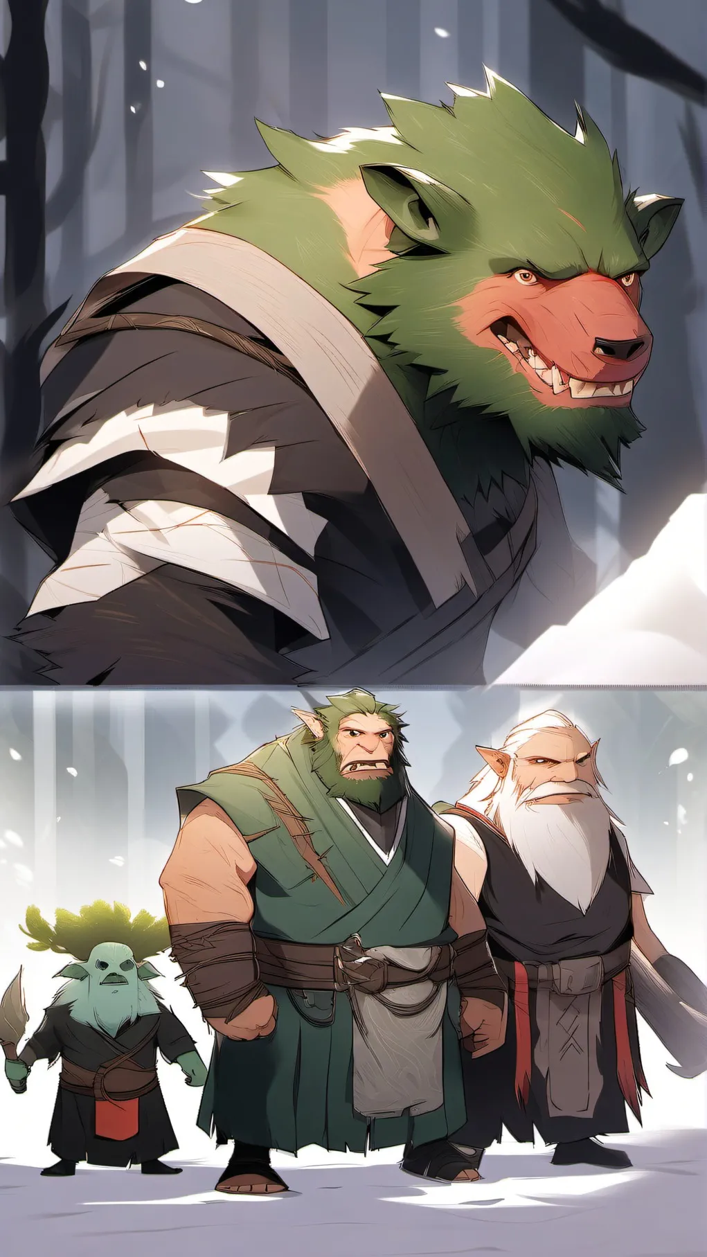 ai character: Mutant Villagers background