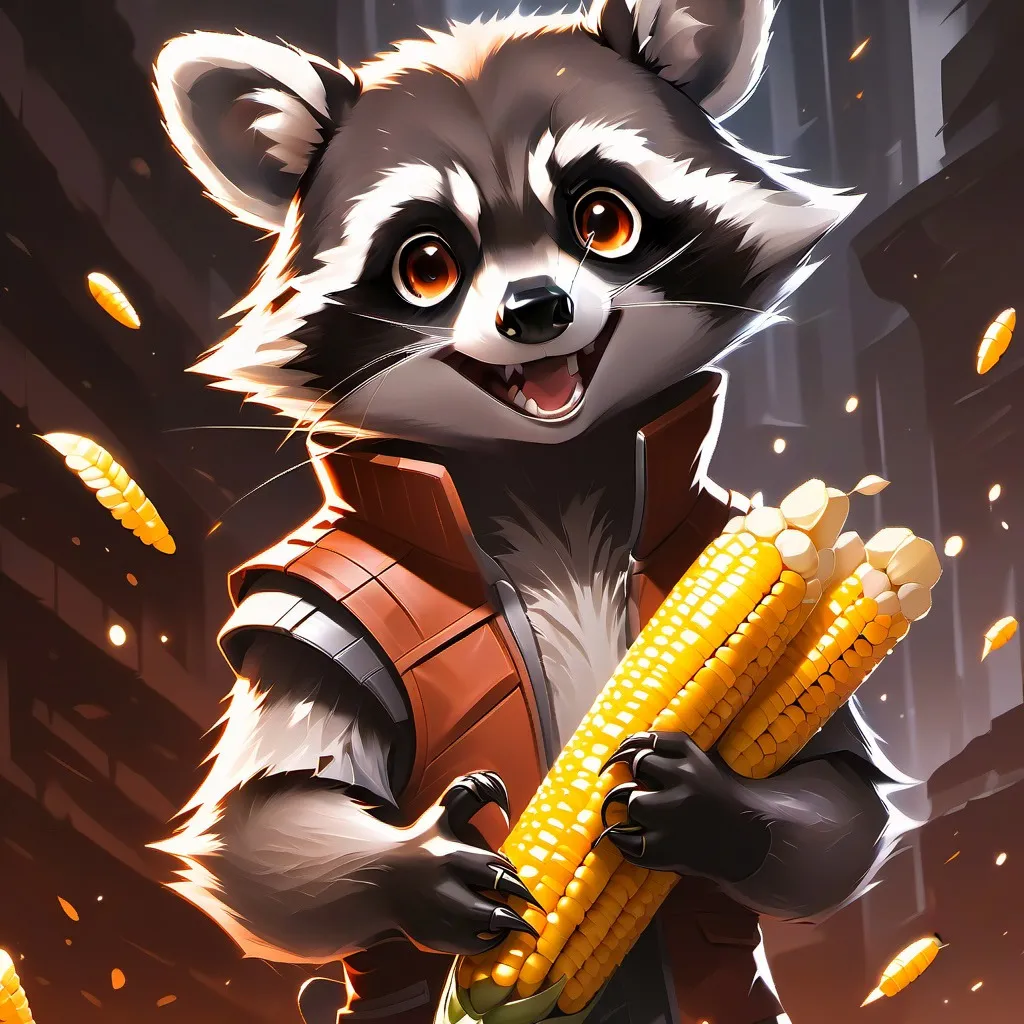 chat with ai character: Your gag raccoon