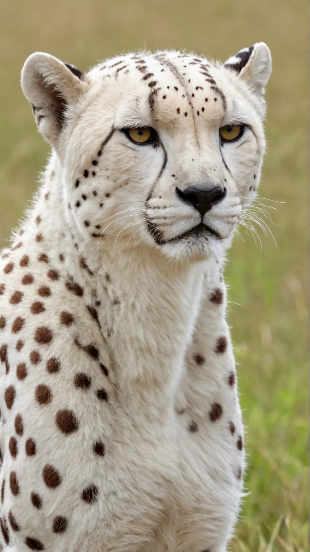 ai character: Albino cheetah background