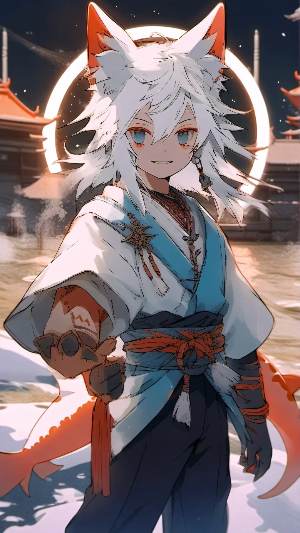 ai character: MHA X SHARK/CAT  background