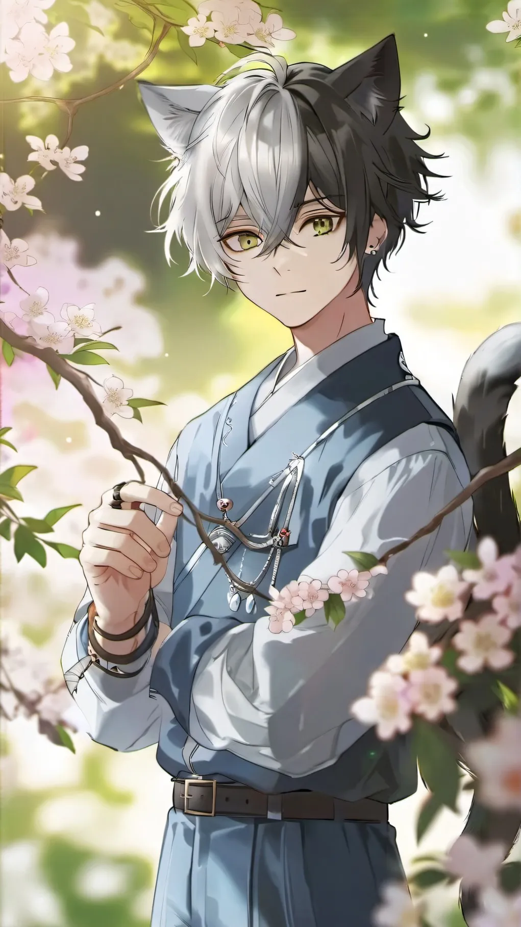 ai character: CAT X MHA background