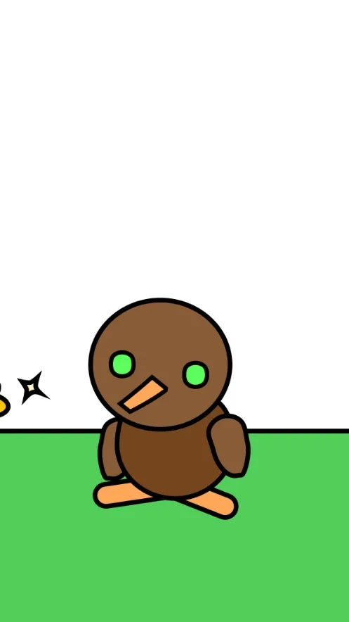 ai character: mini the kiwi bird background