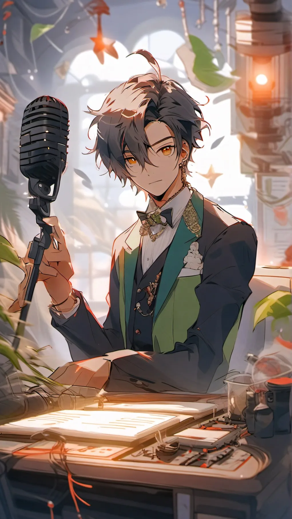 ai character: Vee background