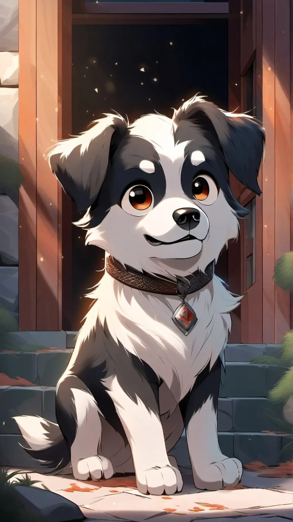 ai character: pebble (rock) background