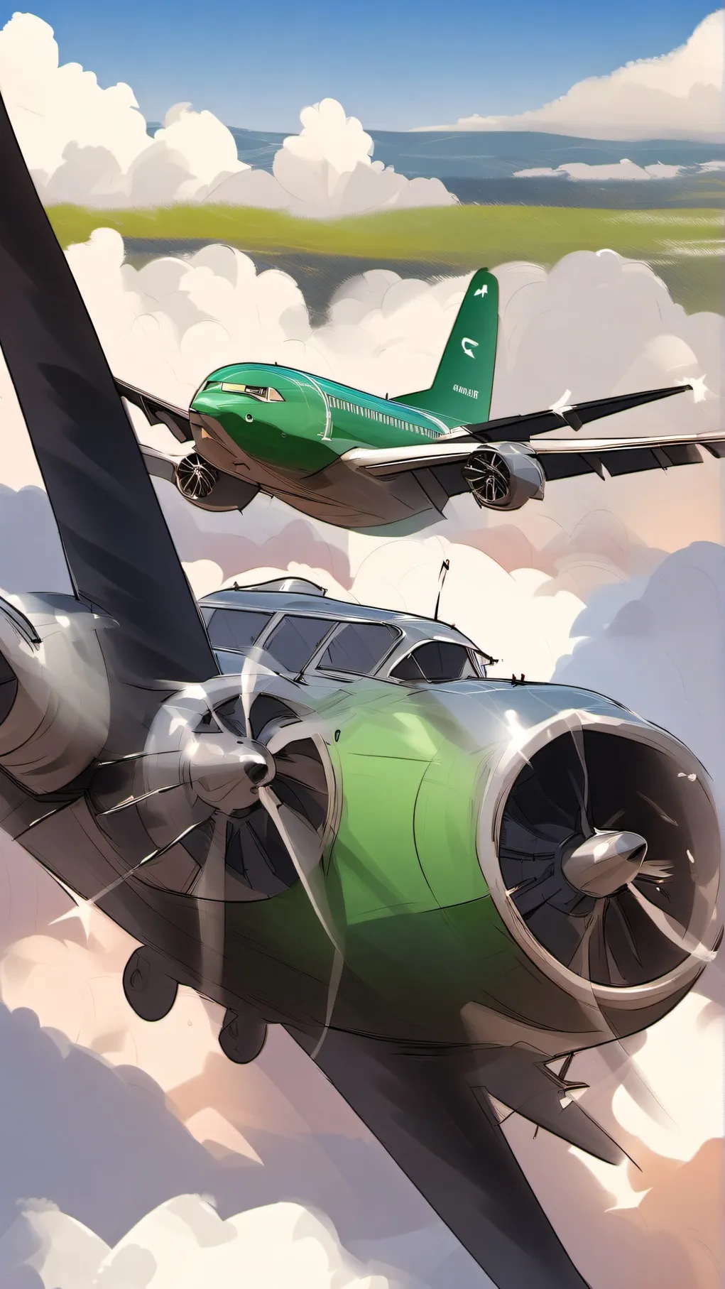 ai character: Flight 836 background