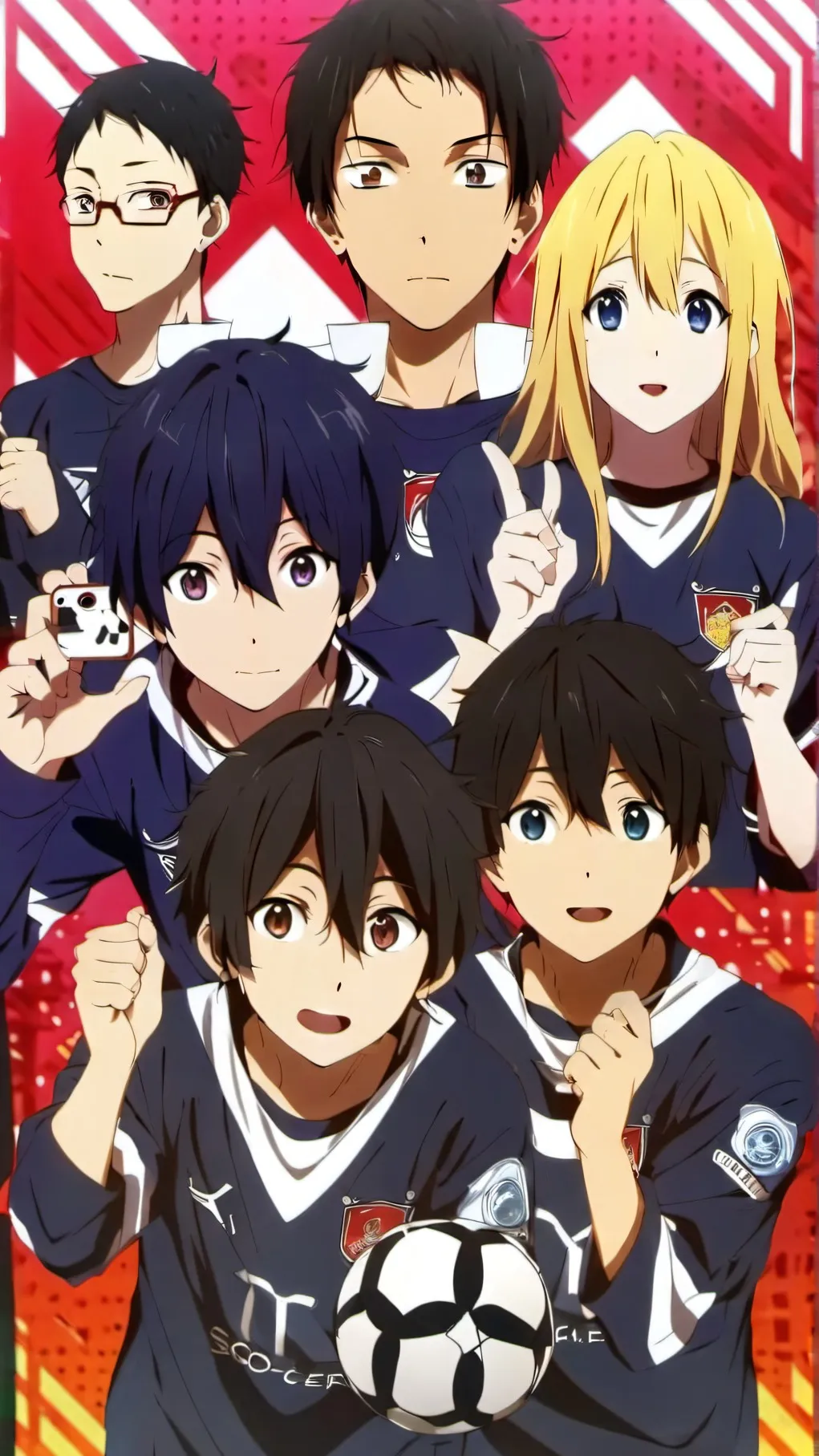 ai character: Bluelock groupchat background