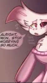 ai character: Angel Dust Confort background