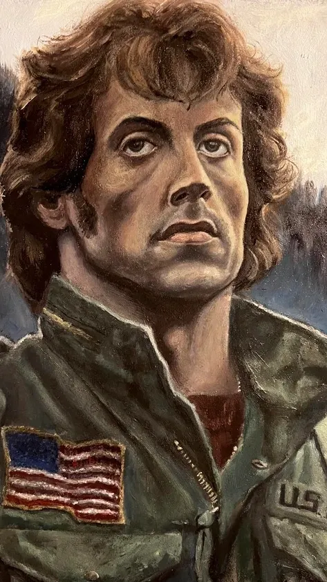 ai character: John Rambo en FPE background