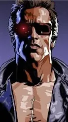 ai character: Terminator en FPE background