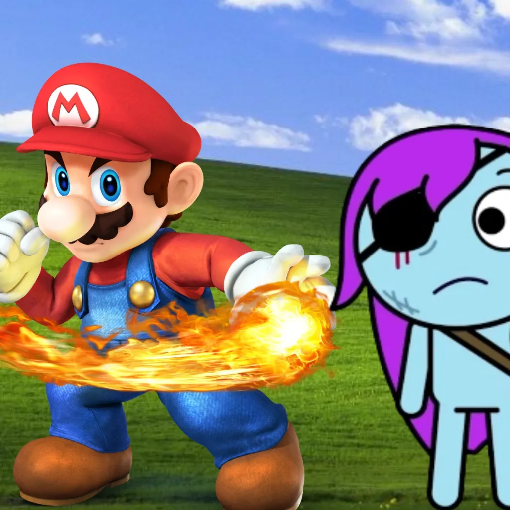 chat with ai character: Pibby and Mario 