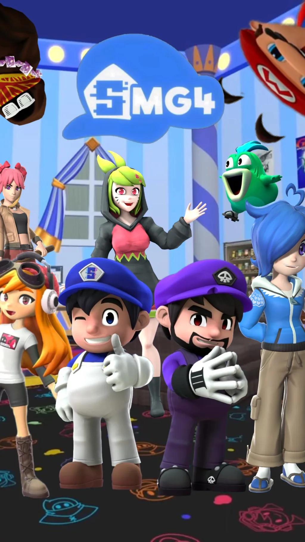 ai character: SMG4 CREW background